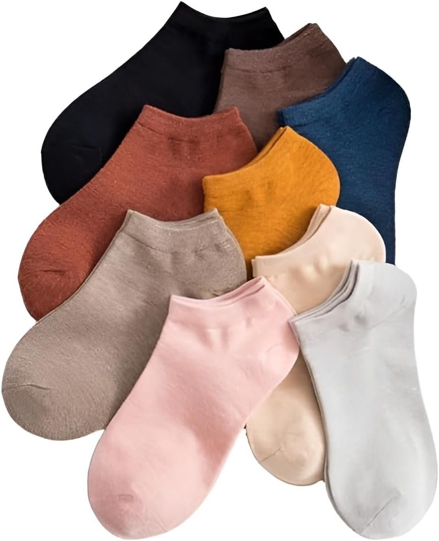 Girls Ankle Length Cotton Socks With Colourful Cute Colours Also for Women Low Cut Ankle socks Combo (Cotton blend) Pack of 5 (Colors May Vary)