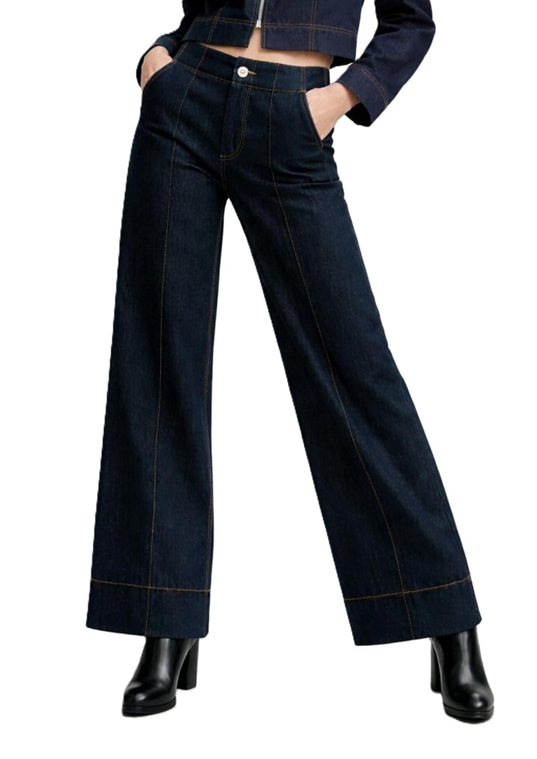 Ben Martin Women’s High Waist Jeans || Flared Bell Bottom Bootcut Pants || Wide Leg Stretch Denim – Perfect for Travel, Party & Everyday Use – Sizes 26–40 (2) - Image 5