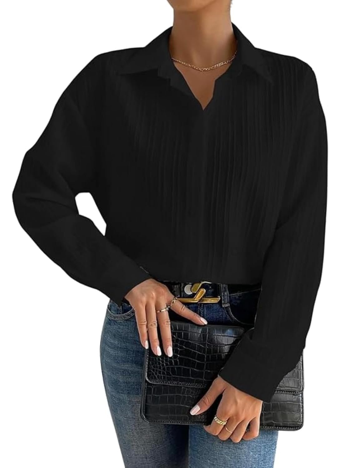 GRECIILOOKS Shirt for Women | Women Shirt | Long Shirt for Women | Shirt Tops for Women | Oversized Shirt for Women - Image 5