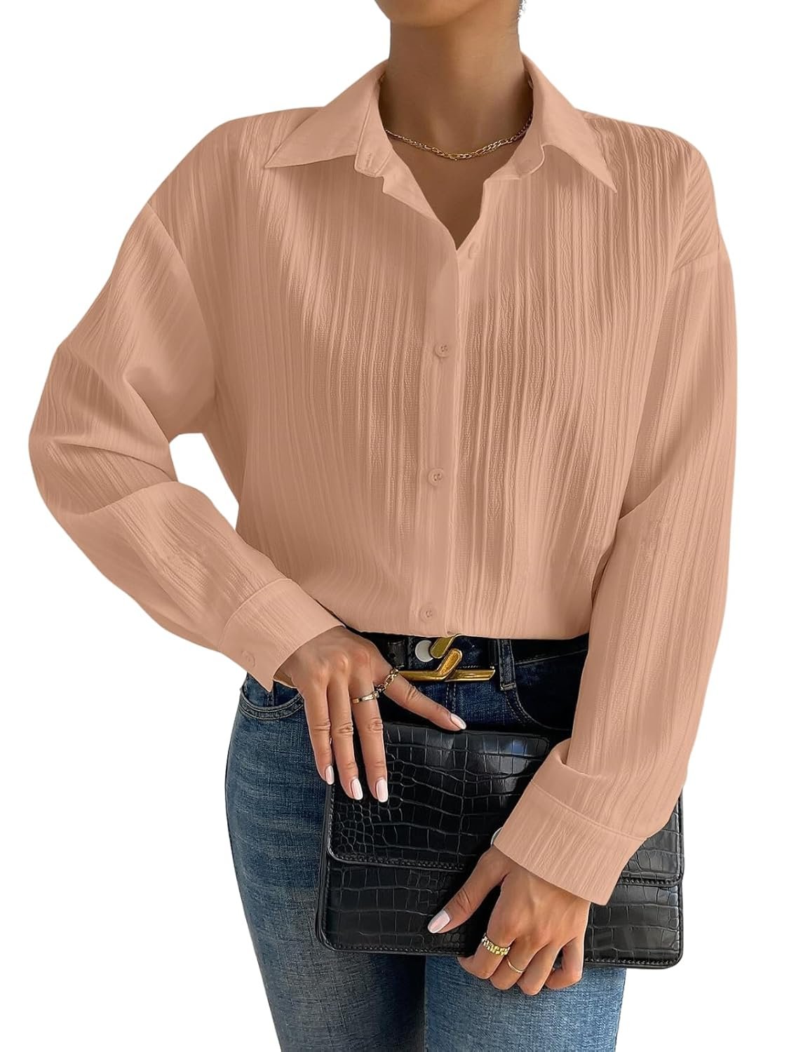 GRECIILOOKS Shirt for Women | Women Shirt | Long Shirt for Women | Shirt Tops for Women | Oversized Shirt for Women - Image 8