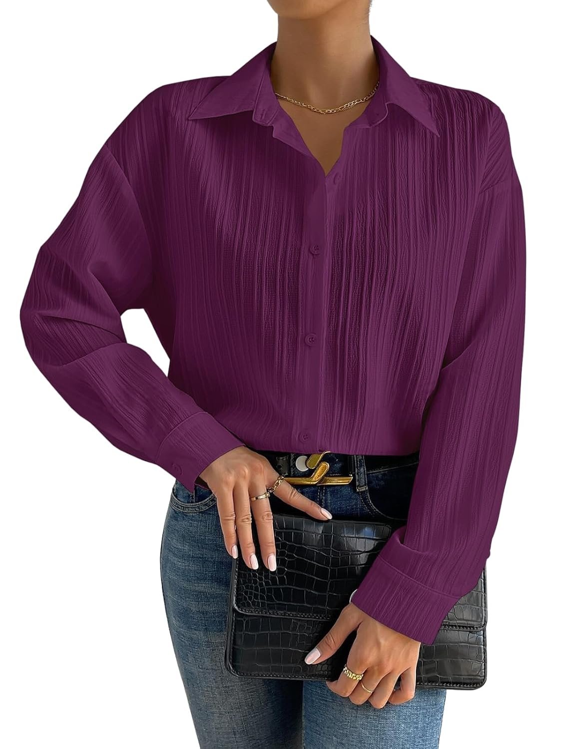 GRECIILOOKS Shirt for Women | Women Shirt | Long Shirt for Women | Shirt Tops for Women | Oversized Shirt for Women - Image 6
