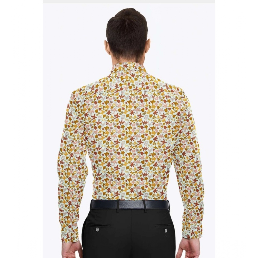 Generic Men's Cotton Blended Printed Full Sleeve Shirt (Multicolor) - Image 2